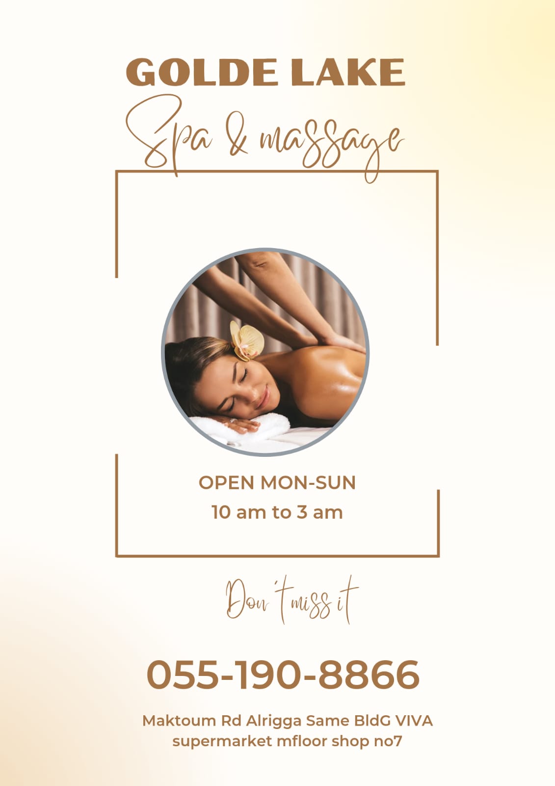 Golden Lake Vip Spa Massage in Dubai