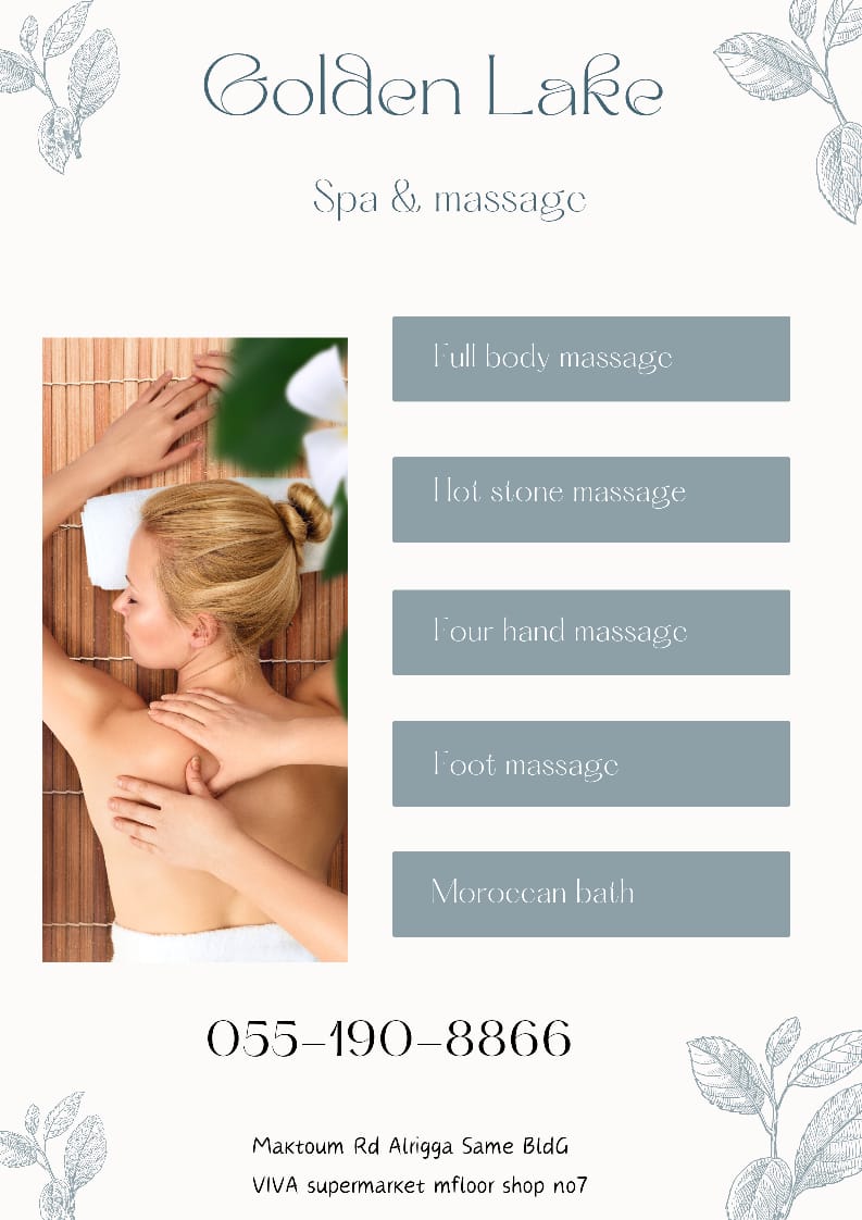 Golden Lake Spa Massage in Dubai