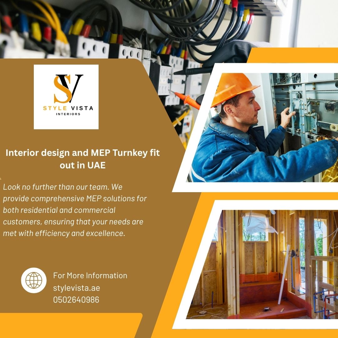 Interior Design And Mep Turnkey Fit Out In Uae