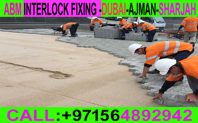 Paving Floor Interlock Fixing Applicator Ajman Sharjah Dubai