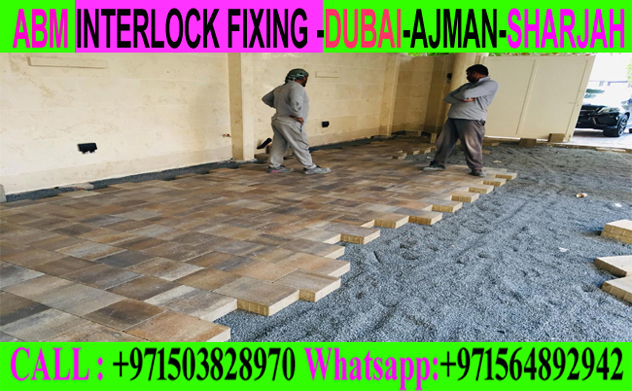 Paving Interlock Fixing Applicator Ajman Sharjah Dubai