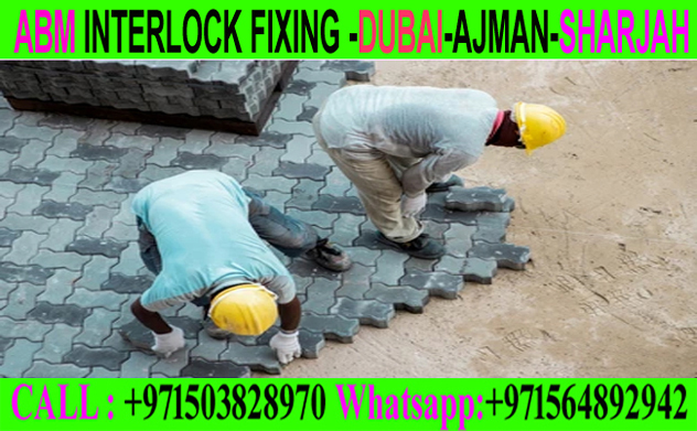 Paving Interlock Fixing Applicator Ajman Sharjah Dubai