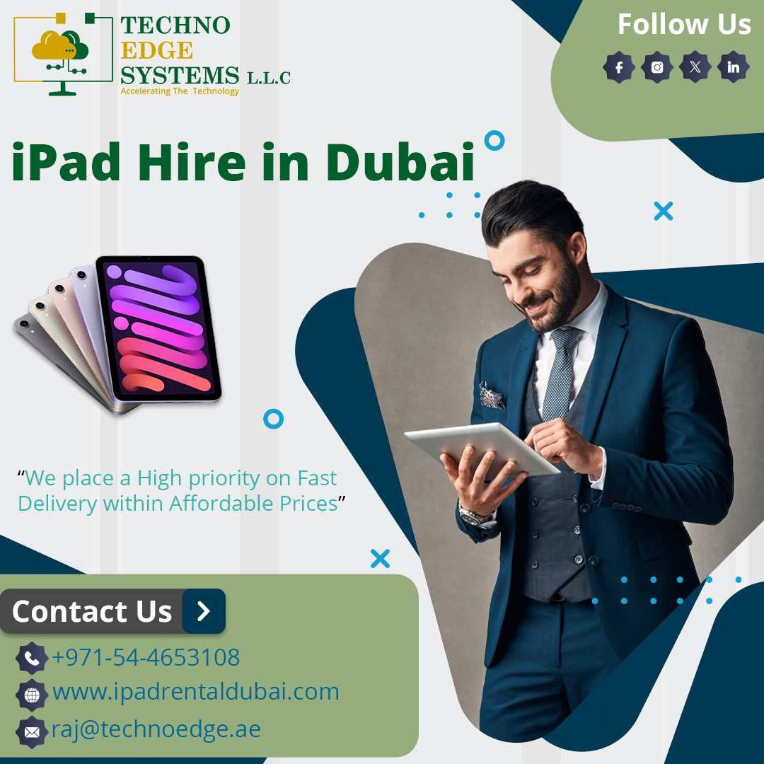 Scope Of The Usability Of Ipad Hire Services In Dubai