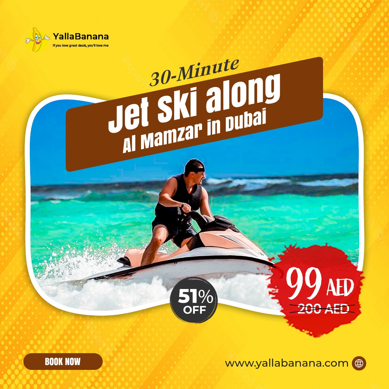 30 Minute Jet Ski Along Al Mamzar In Dubai