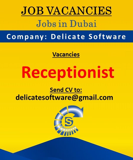 Receptionist Job Vacancy in Dubai
