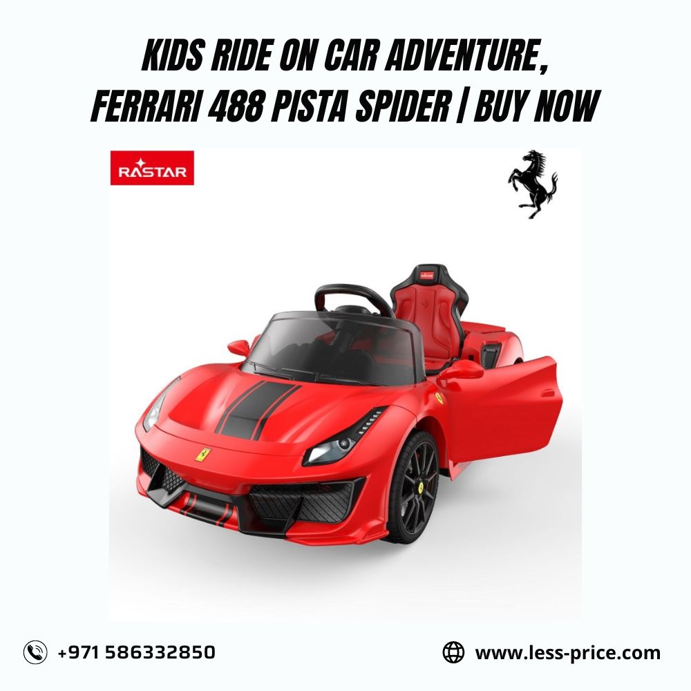 Kids Ride On Car Adventure, Ferrari 488 Pista Spider Buy Now