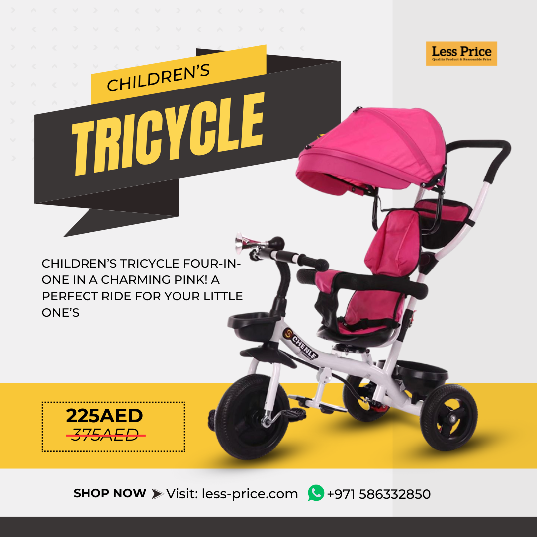 High Quality Kids Tricycle Ideal For Toddlers And Preschoolers