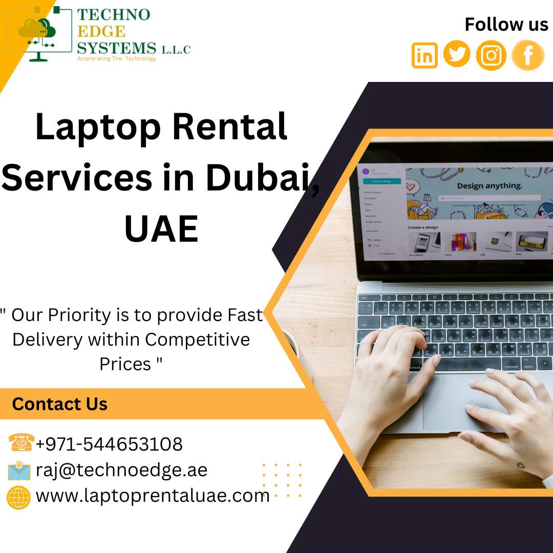 Reliable Laptop Rental Provider In Dubai, Uae