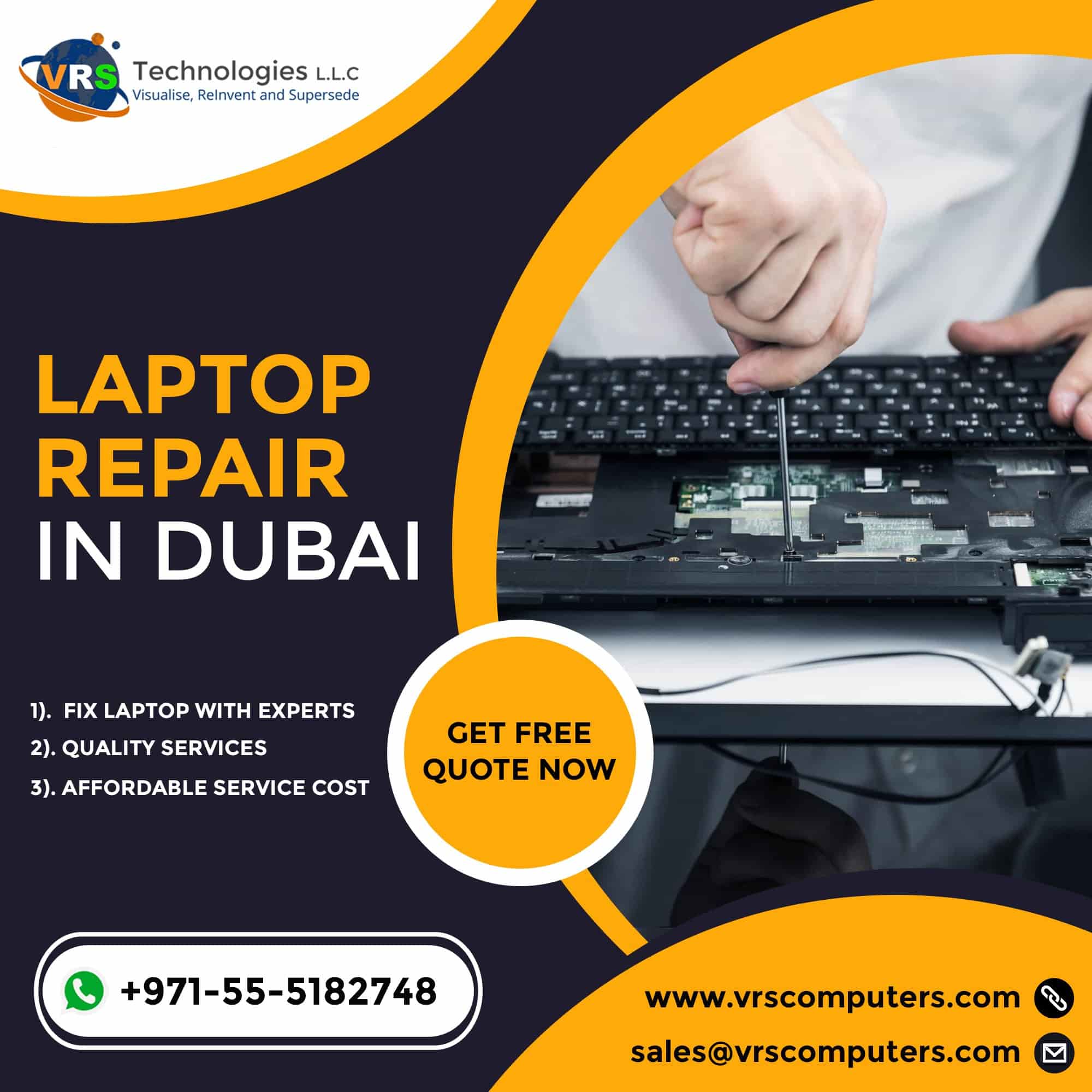 Laptops Repair In Dubai By Vrs Technologies L L C