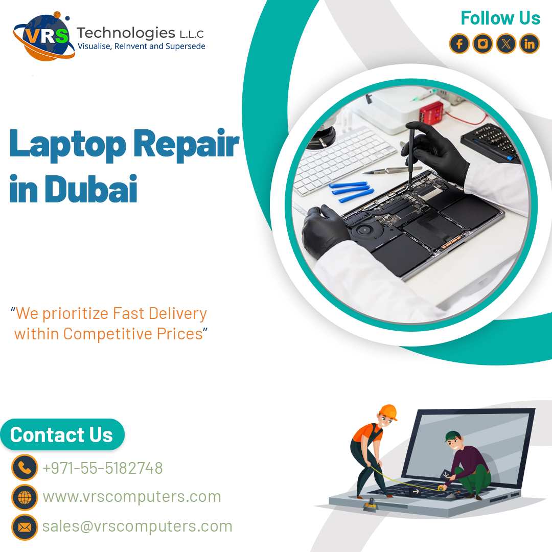 Laptop Repair In Dubai By Vrs Technologies Llc