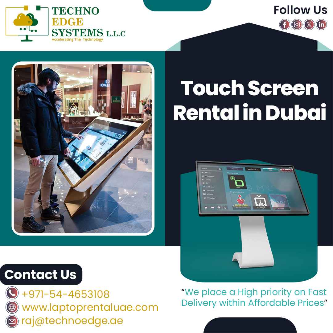 Looking For The Latest BRanded Touch Screens For Hire In Dubai, Uae