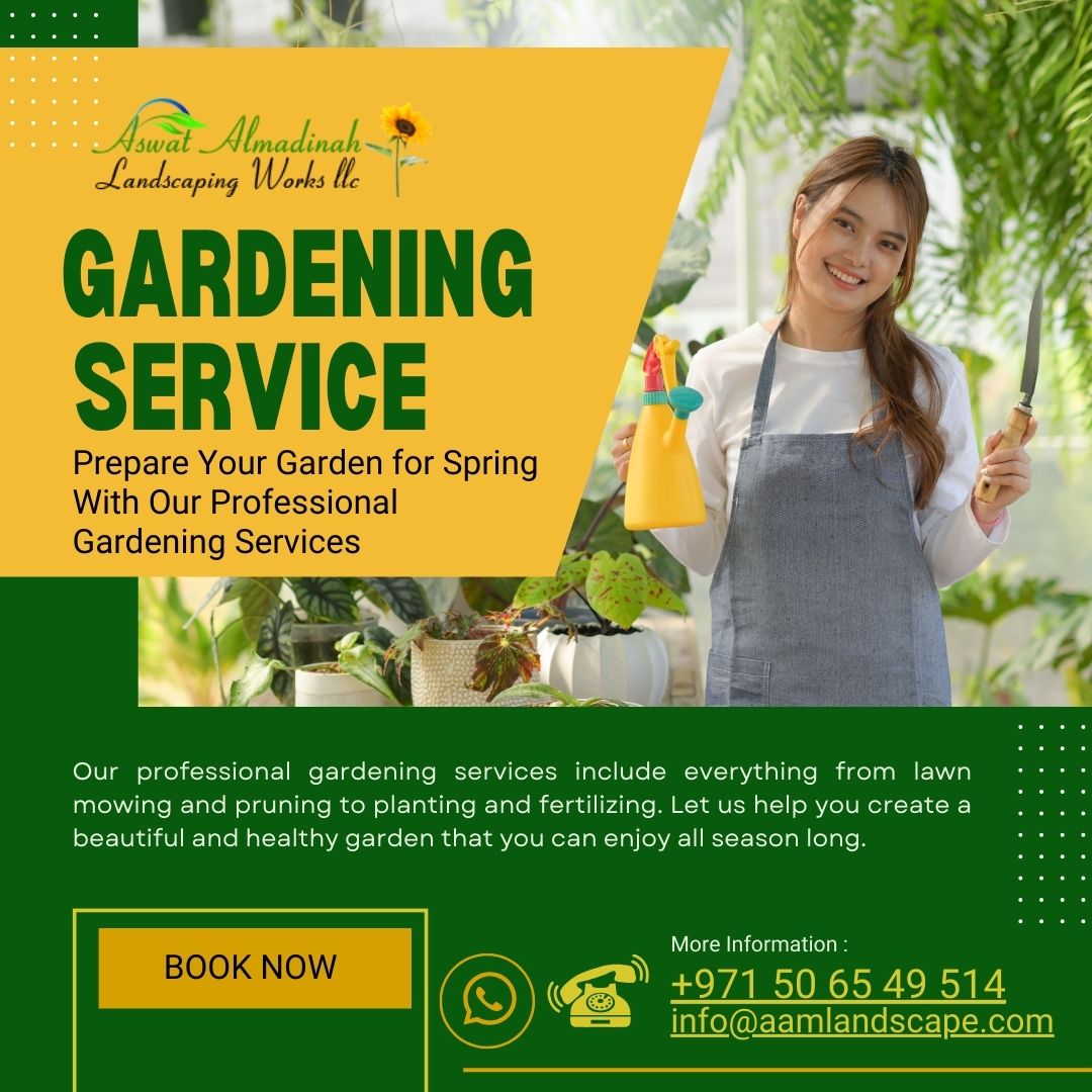 Garden Maintenance Landscaping Works in Dubai