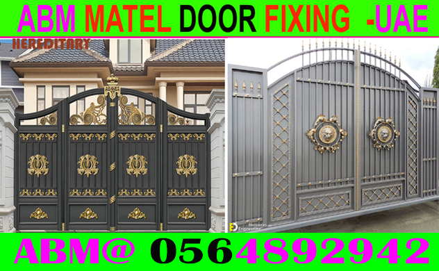 Steel Main Gate Fixing Contractor In Ajman , Dubai, Sharjah