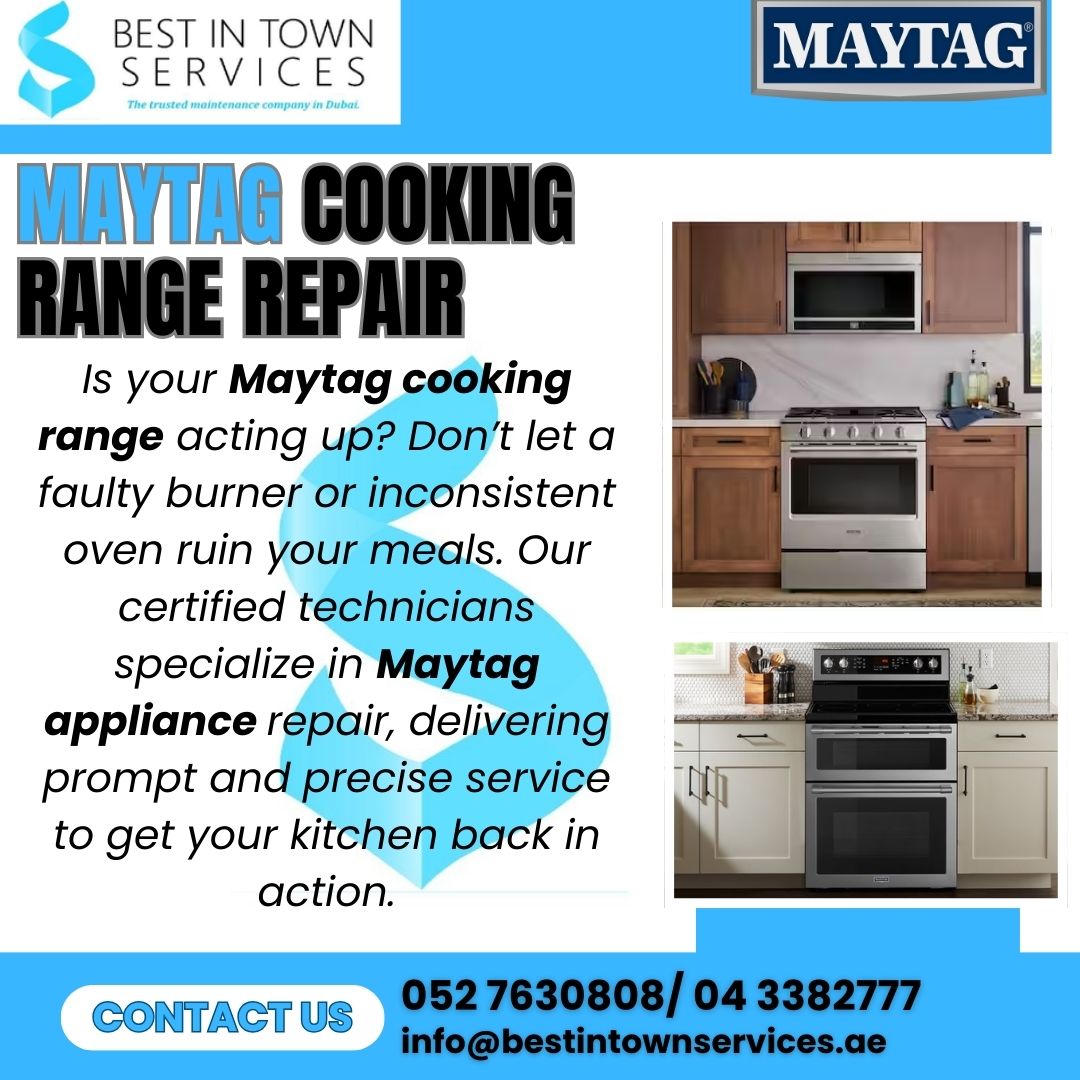 Maytag Cooking Range Repair Services in Dubai