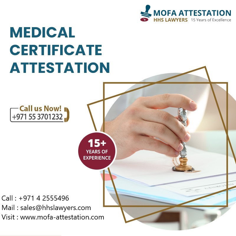 Medical Certificate Attestation In Dubai