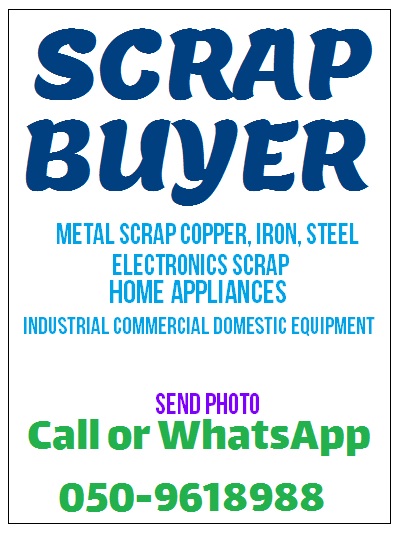 Scrap Buyer In Logistics City, Industrial City, Technology Park Dubai
