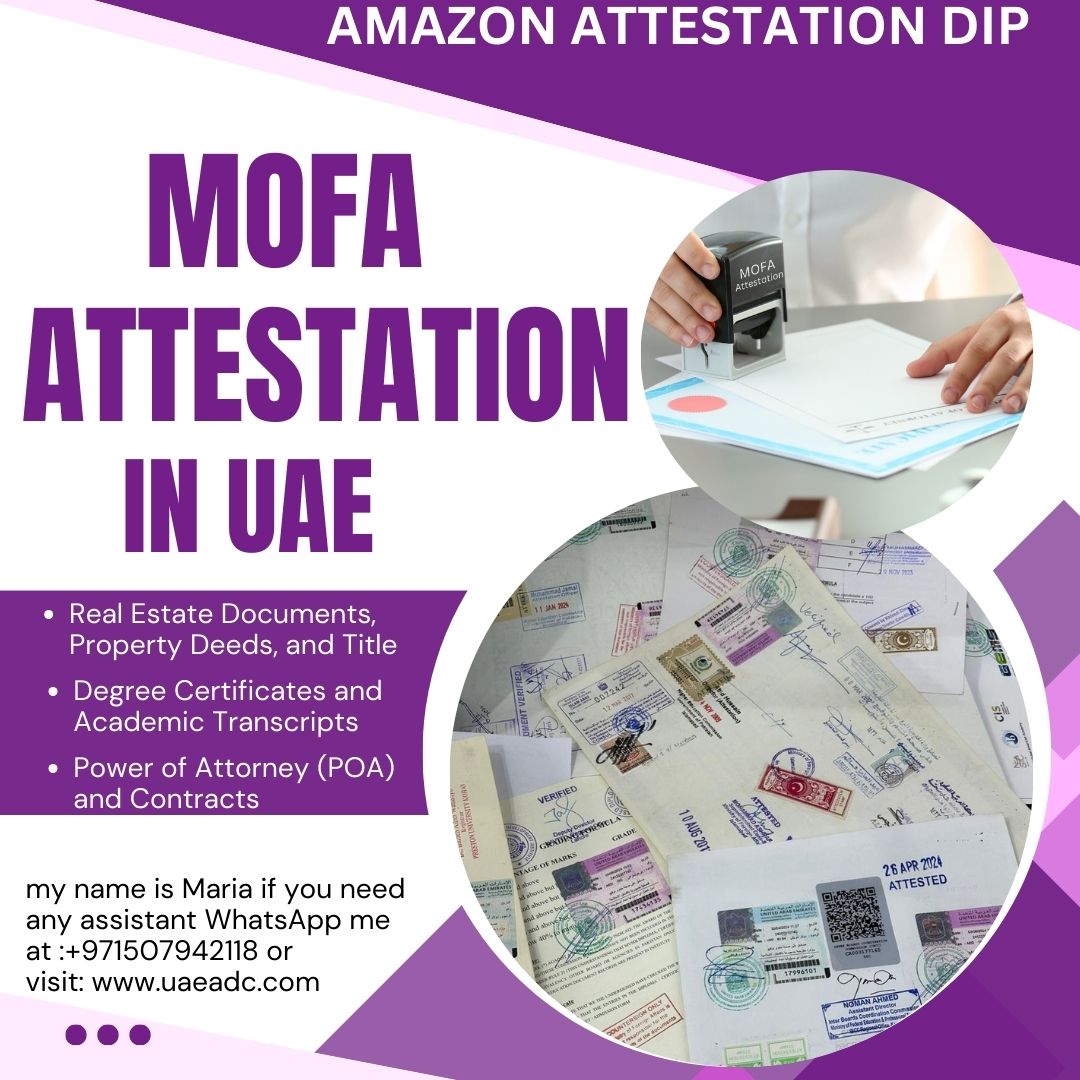 Mofa Attestation Services In Uae