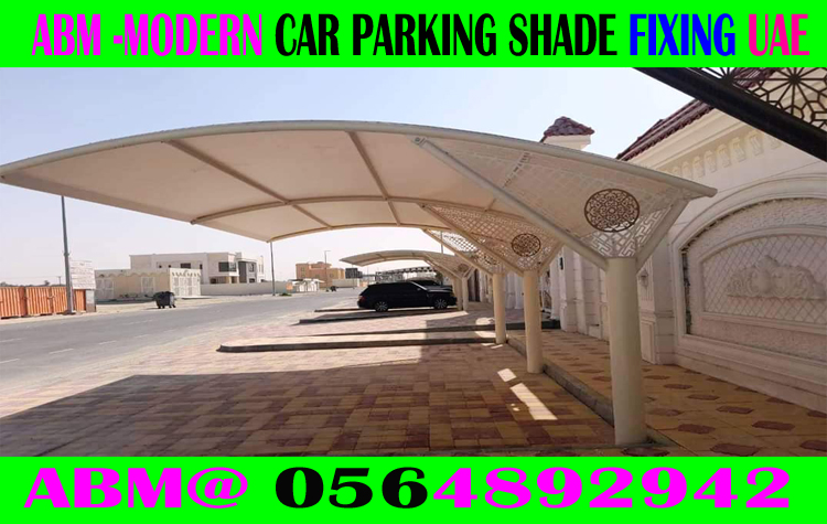 Modern Car Parking Shade Fixing In Dubai Ajman Sharjah