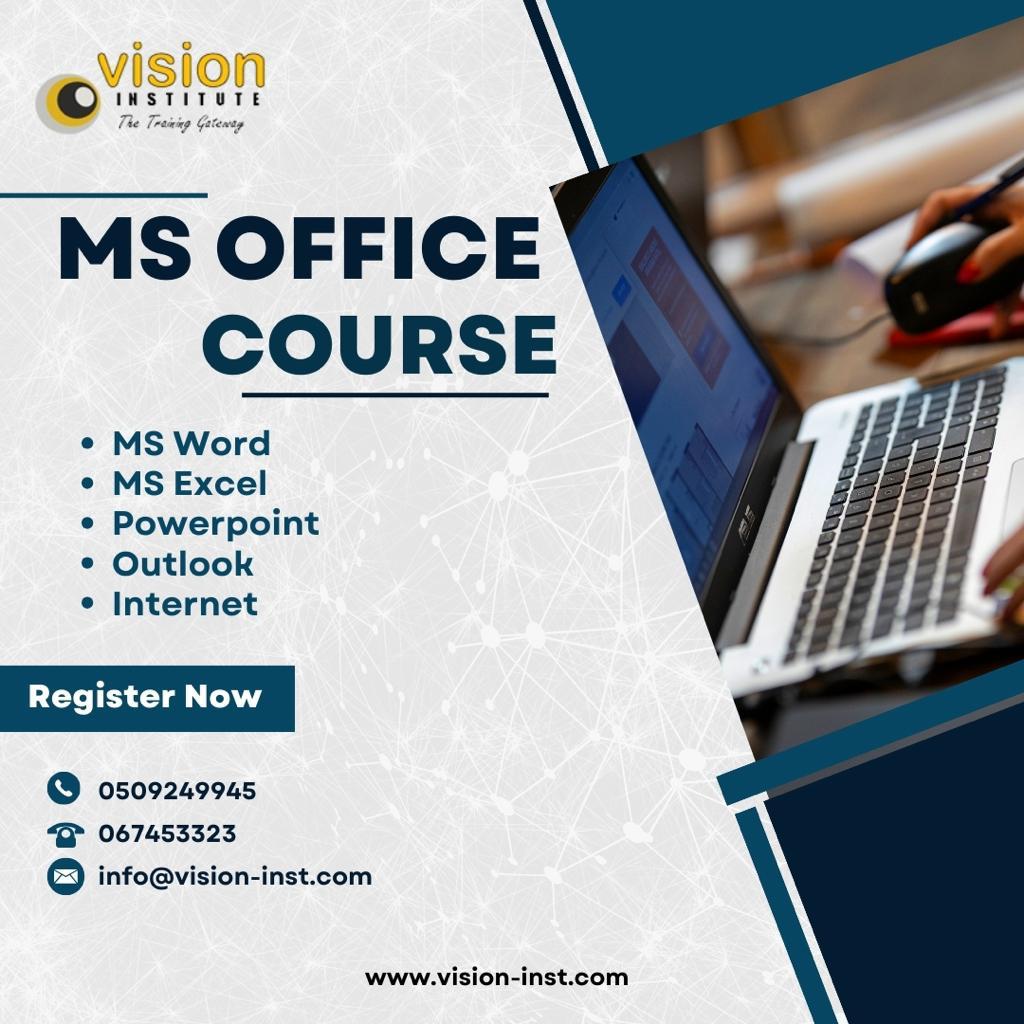 Ms Office Classes In Ajman, Sharjah Call 0509249945