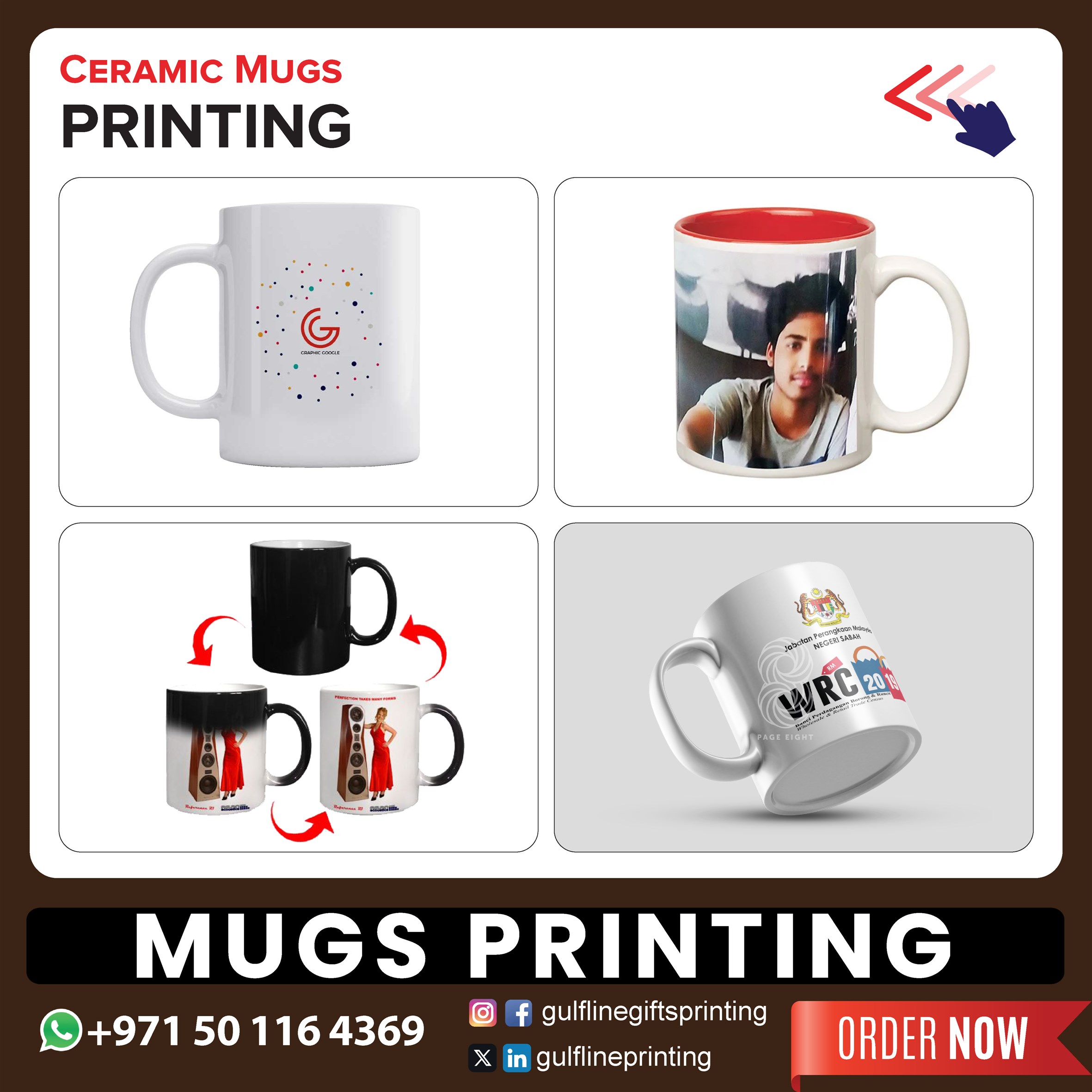 Mugs Printing Ceramic 11oz for Sale in Dubai