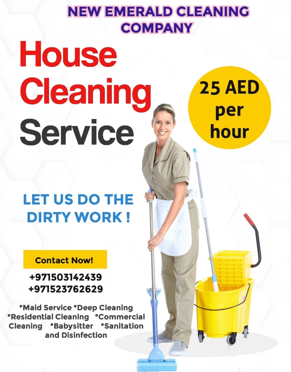 Dubai Cleaning Service Only On 25 Aed