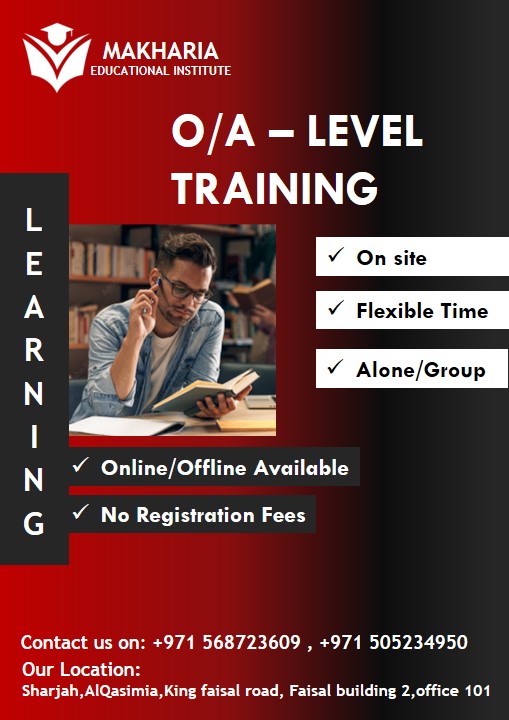 Comprehensive O Level Course Call +971 56 872 3609