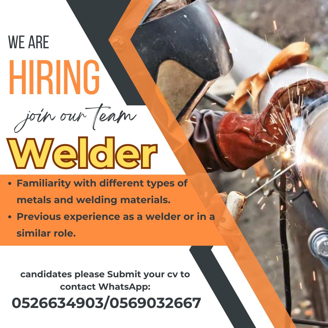 Welder Vacancy in Dubai