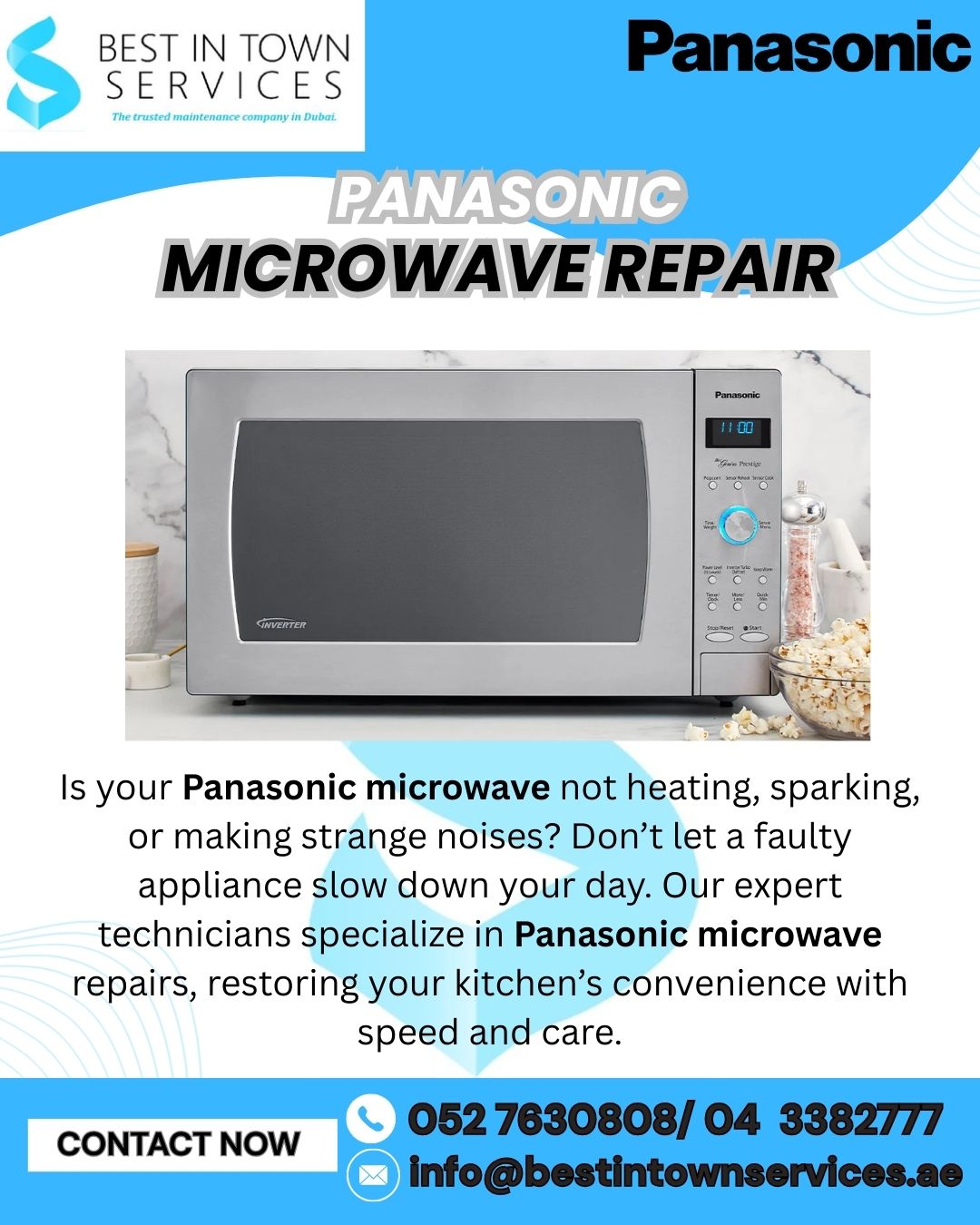 Panasonic Microwave Repair Services in Dubai
