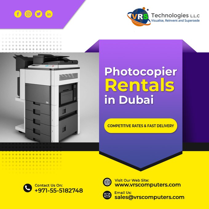 Photocopier Rentals In Dubai Having Latest Variant Of Copiers