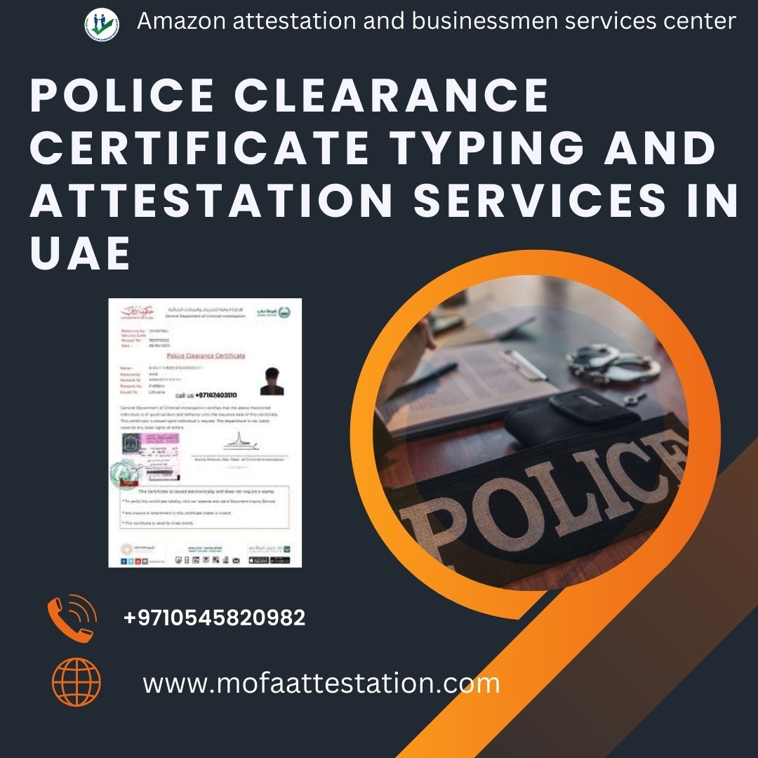 Need A Police Clearance Certificate Pcc in Dubai