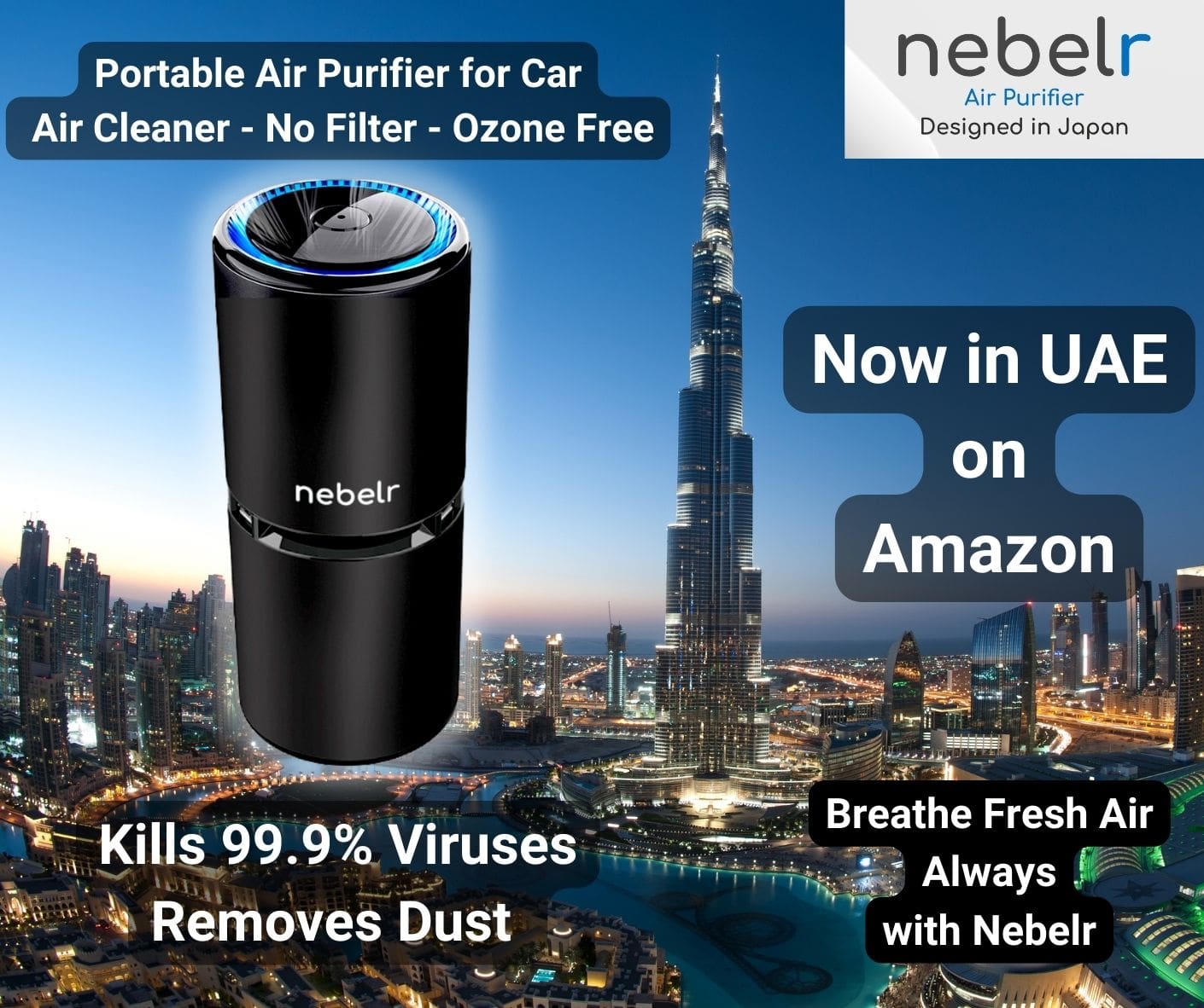 Best Car Air Purifier Nebelr Buy Now BReathe Fresh Air Always