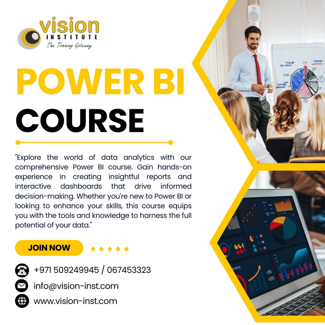 Powerbi Classes At Vision Institute Call 0509249945