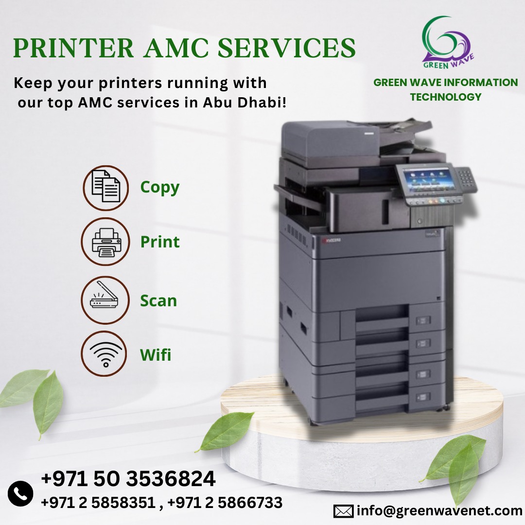 Canon Printer Services In Abu Dhabi Green Wave Information Technology Network Services Llc