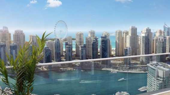 Large Balcony Full Marina View Vida Residence