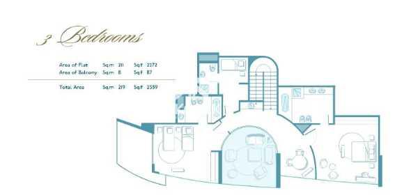 3 Bedrooms Duplex Apartment In Yacht Bay For Sale