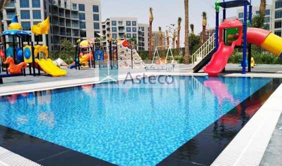 BRand New Vacant Unit W Balcony Pool View in Dubai