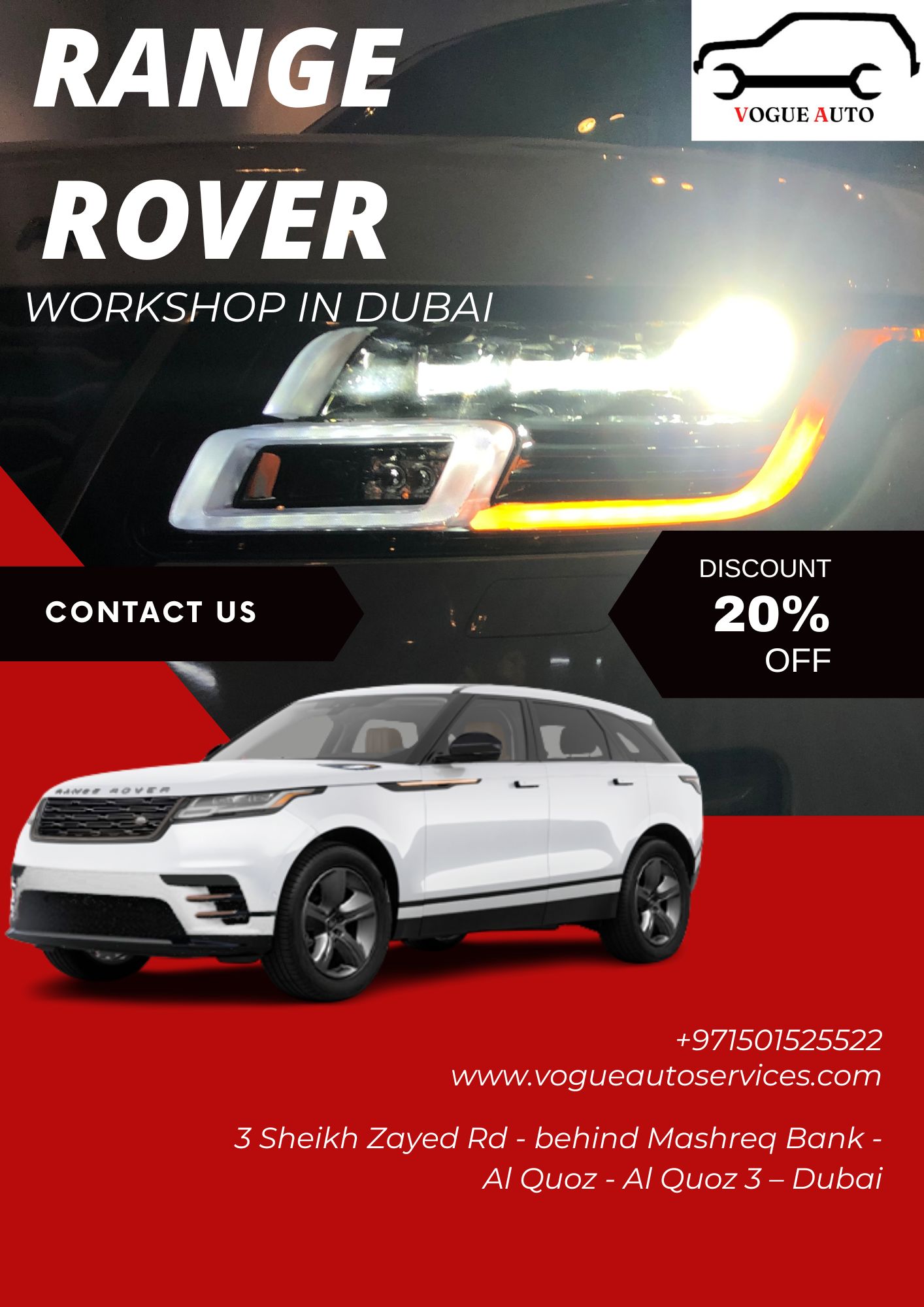 Range Rover And Rolls Royce Service Center In Dubai