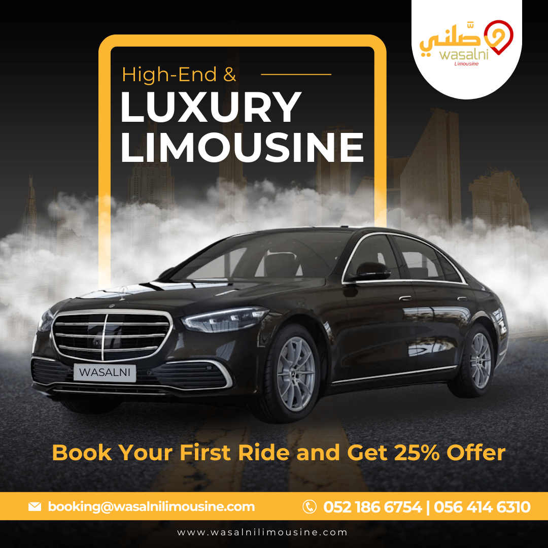 Book Your First Ride And Get 25 Offer Wasalni Limousine