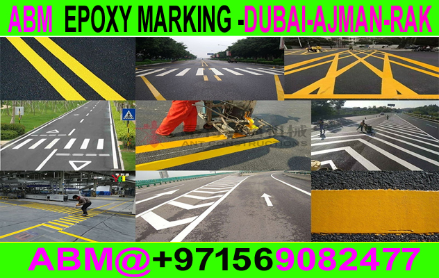 Road Marking Flooring In Ajman Dubai Rak 0564892942