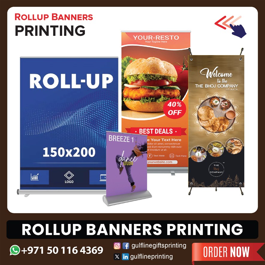 Roll Up Banner Printing for Sale in Dubai