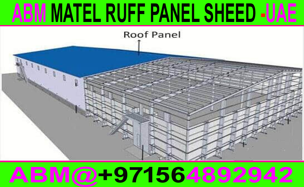 Ruff Panel Cladding Steel Structure Shade Maintenance In Ajman