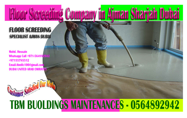 Self Leveling Screeding Company In Ajman Dubai Sharjah