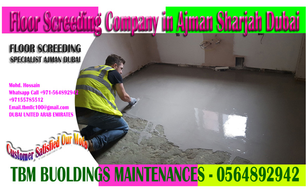 Concrete Floor Screeding Contractor In Ajman Dubai Sharjah 0564892942