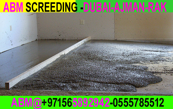 Concrete Floor Screeding Contractor In Ajman Dubai Sharjah 0564892942