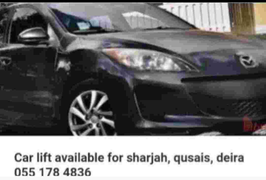 Car Lift Service Available For Sharjah And Al Qusais 0551784836