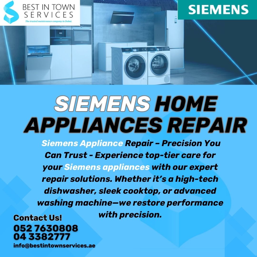 Siemens Home Appliances Repair Services in Dubai