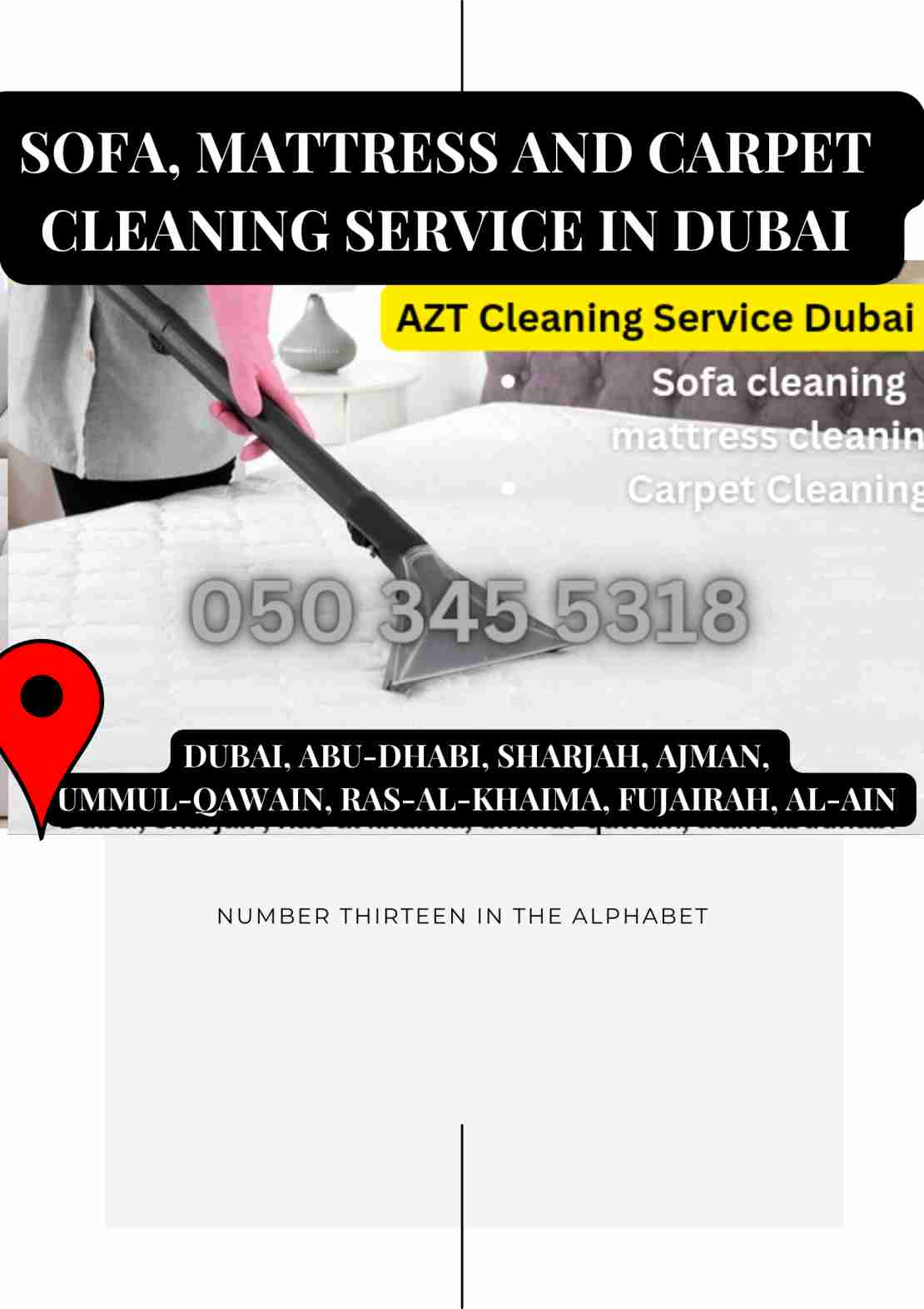 Sofa , Mattress And Carpet Cleaning Service In Dubai