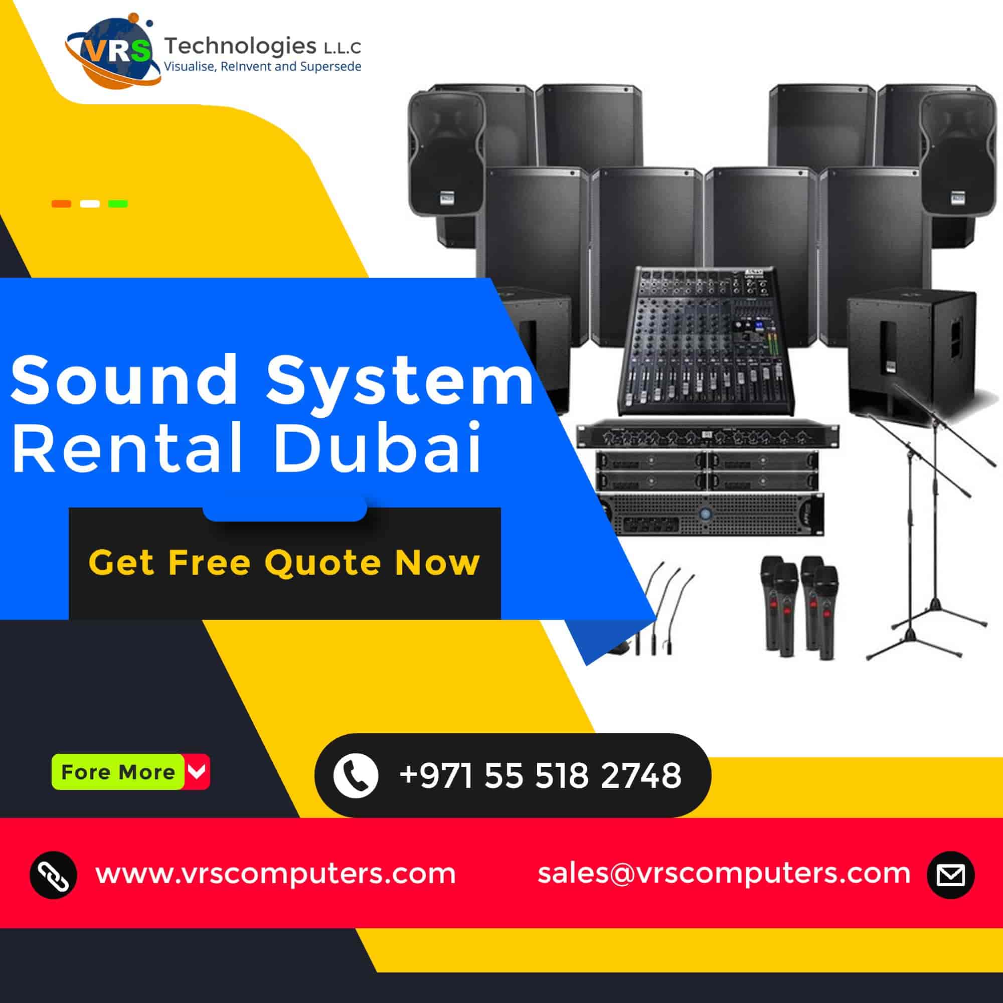 Why Sound System Rental Dubai From Vrs Technologies