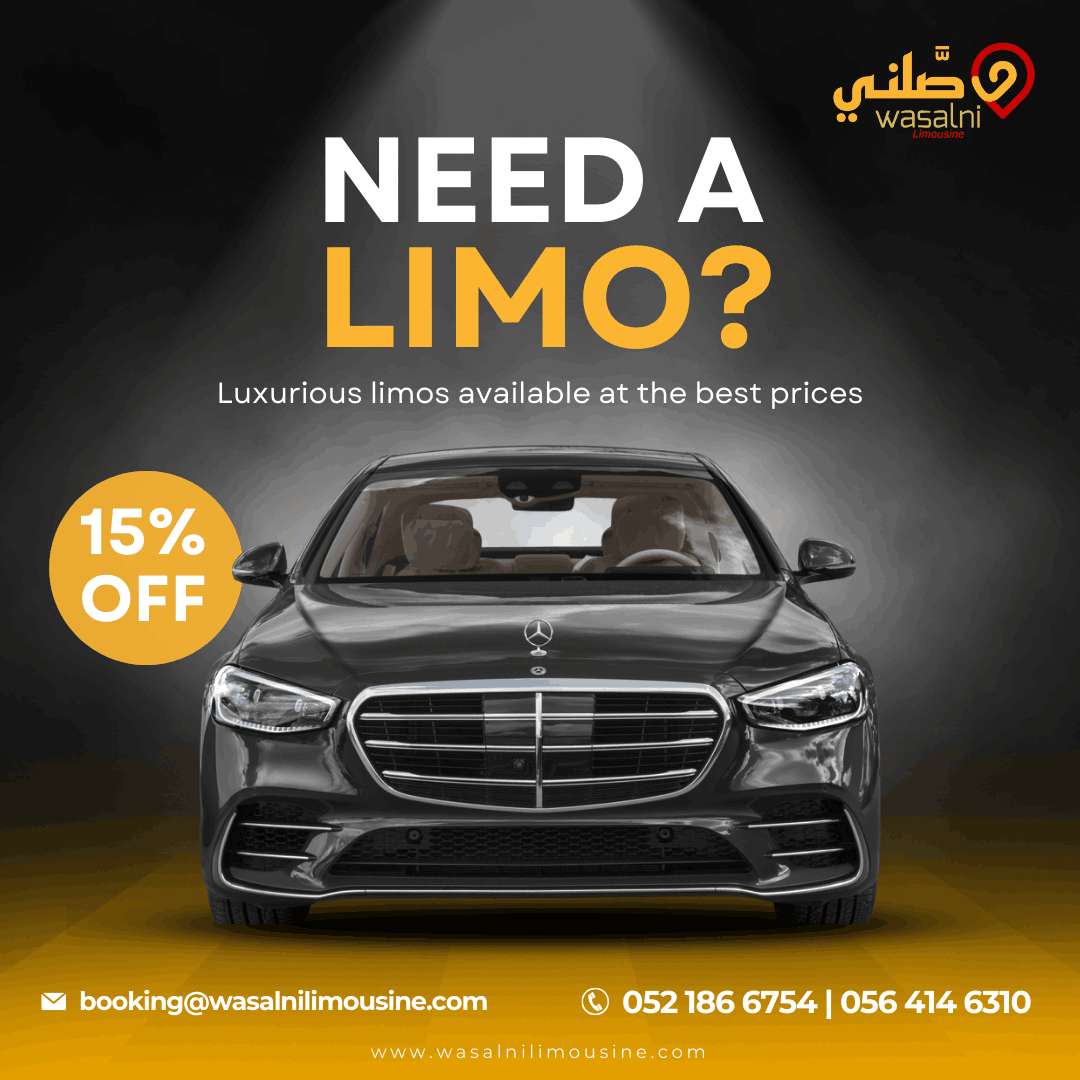 Luxurious Limo Rides 15 Off With Wasalni Limousine