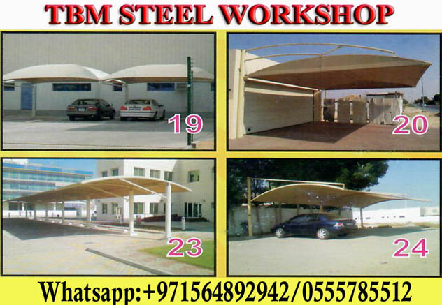 Ruff Panel Cladding Steel Structure Shade Maintenance In Ajman